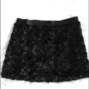 Elizabeth and James furry textured mini skirt